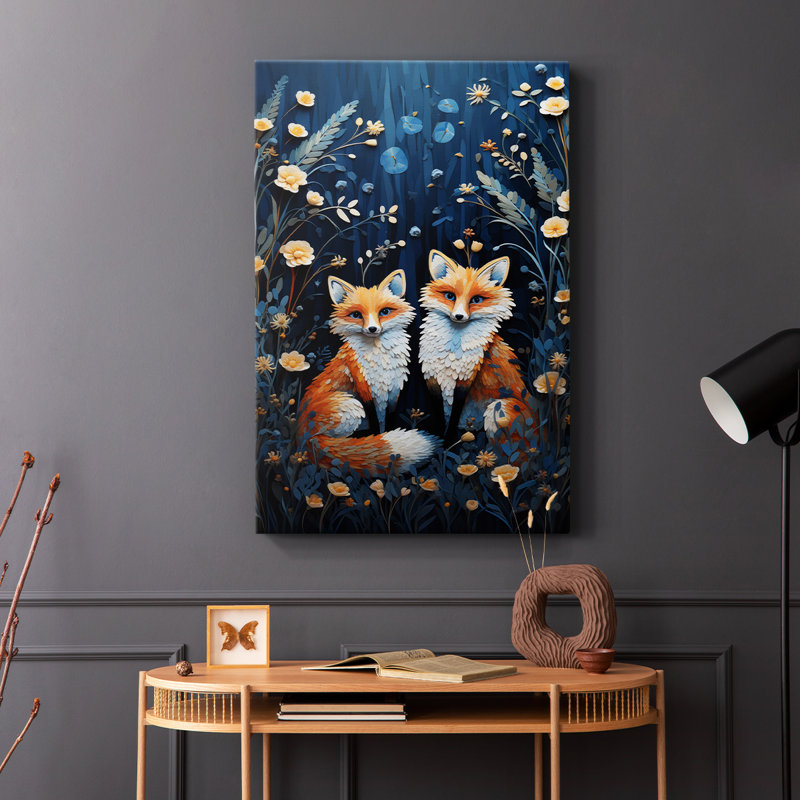 ANIMALS Series CDL XXXII - Toile tendue avec châssis Premium - Prêt à être accroché, H 18 po x l 12 po