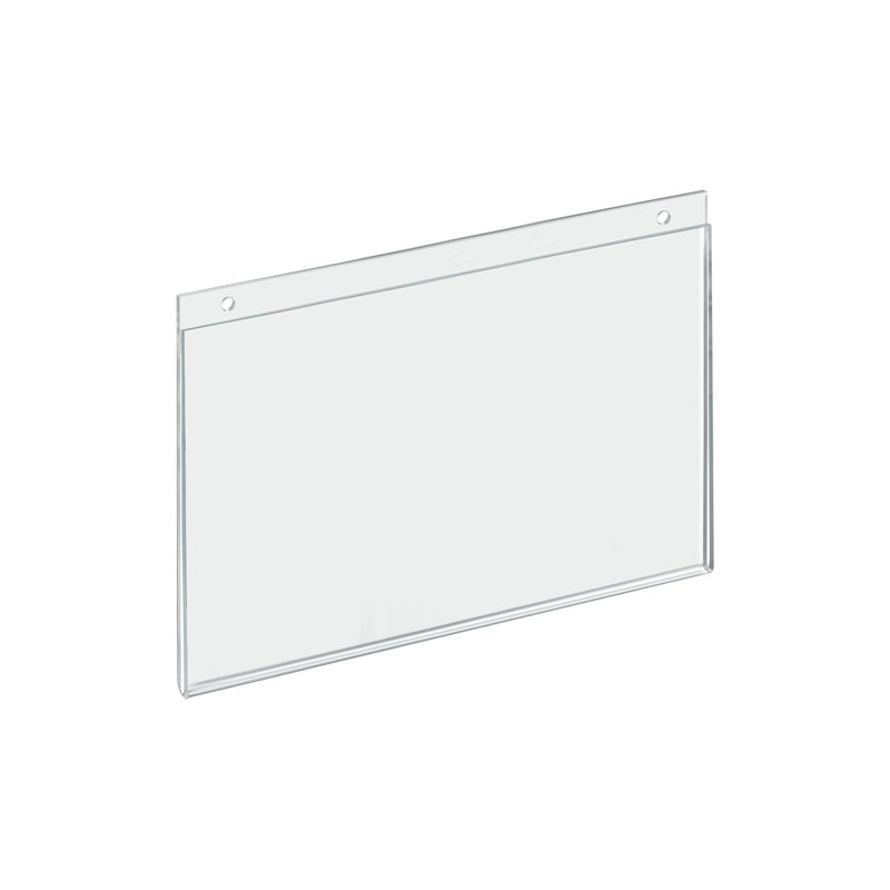 Clear Acrylic Horizontal Wall Mount Sign Holder Pack