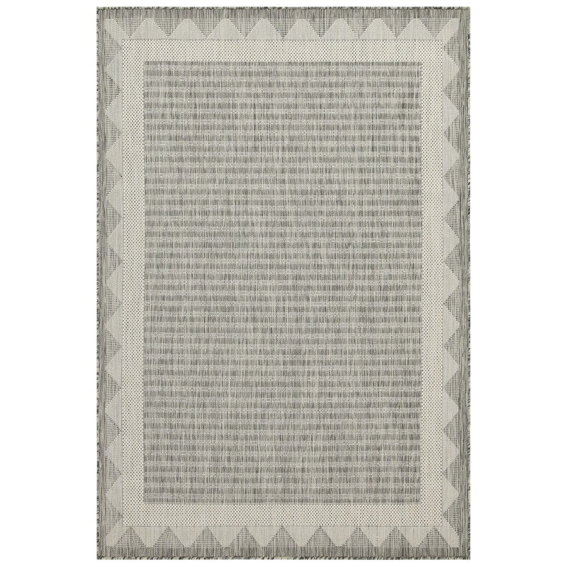 Sunshine Indoor/Outdoor Area Rug, Rectangle 5'3" x 7'3", Silver