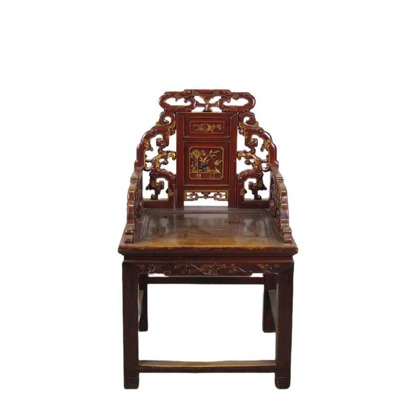 Asian Classic Solid Wood Arm Chair