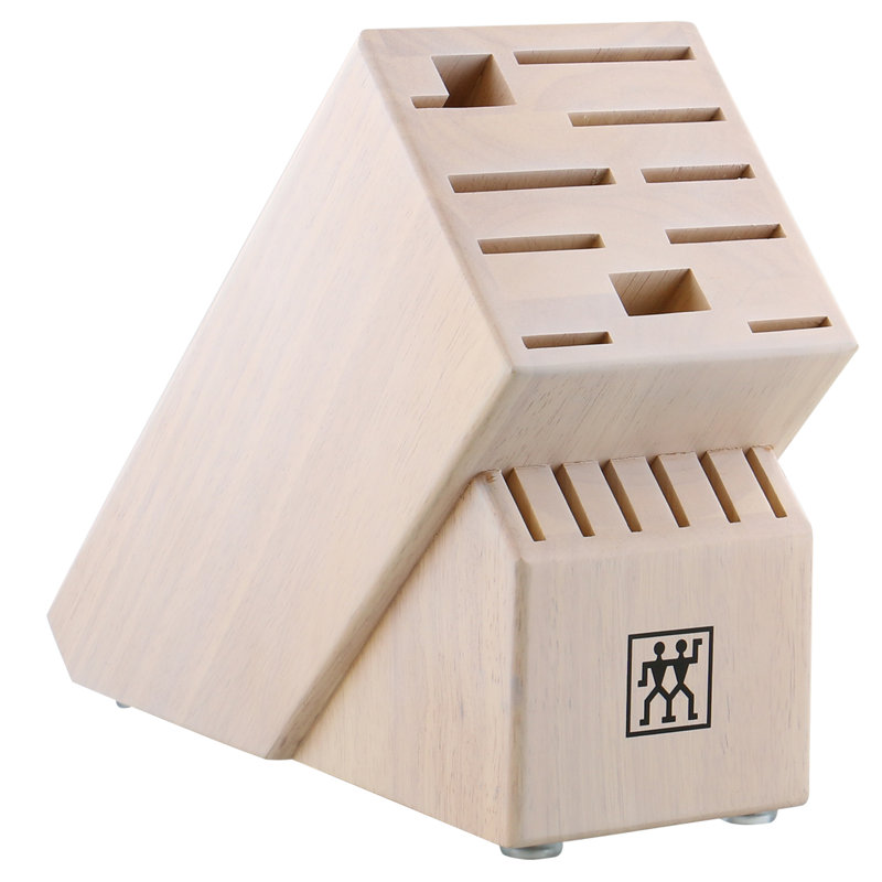 Porte-couteaux à 16 fentes Zwilling JA Henckels, Blanc uni