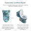Toilette monobloc Oceanic Blue Gold