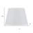 White Faux Silk Plain Drum Lamp Shade