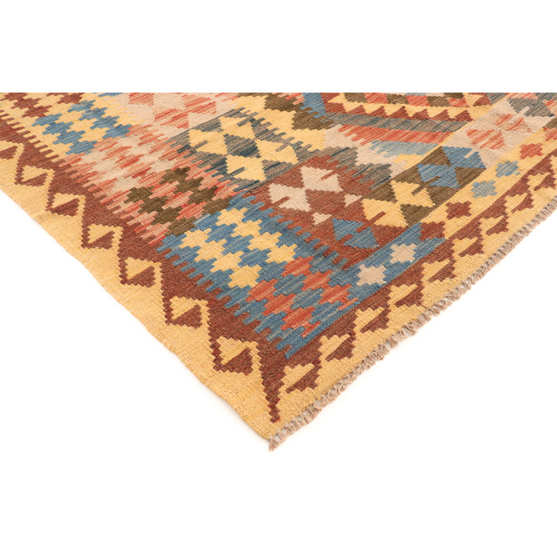 Geometric Wool Hand Woven 168cm X 250cm Area Rug