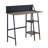 Rustic Oak With Black Finished Legs Writing Desk