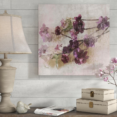 « purple fleurs 2 », reproduction d’art sur toile tendue