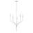 5-Light White Contemporary Statement Chandelier