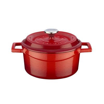 Lava Enameled Cast Iron Dutch Oven 1.40 Qt. Round with Trendy Lid