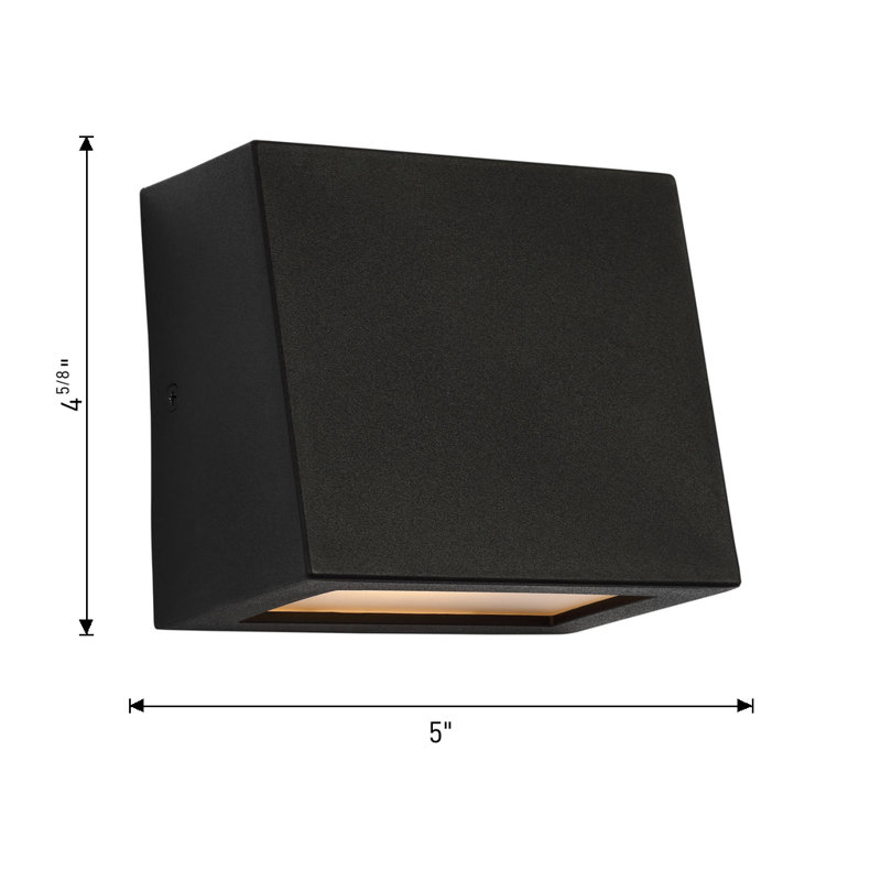 Kakudo LED Outdoor Wall Lantern, 4.625" H x 5" W x 3.5" D