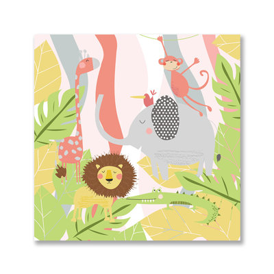 Édredon rose Jungle Pals