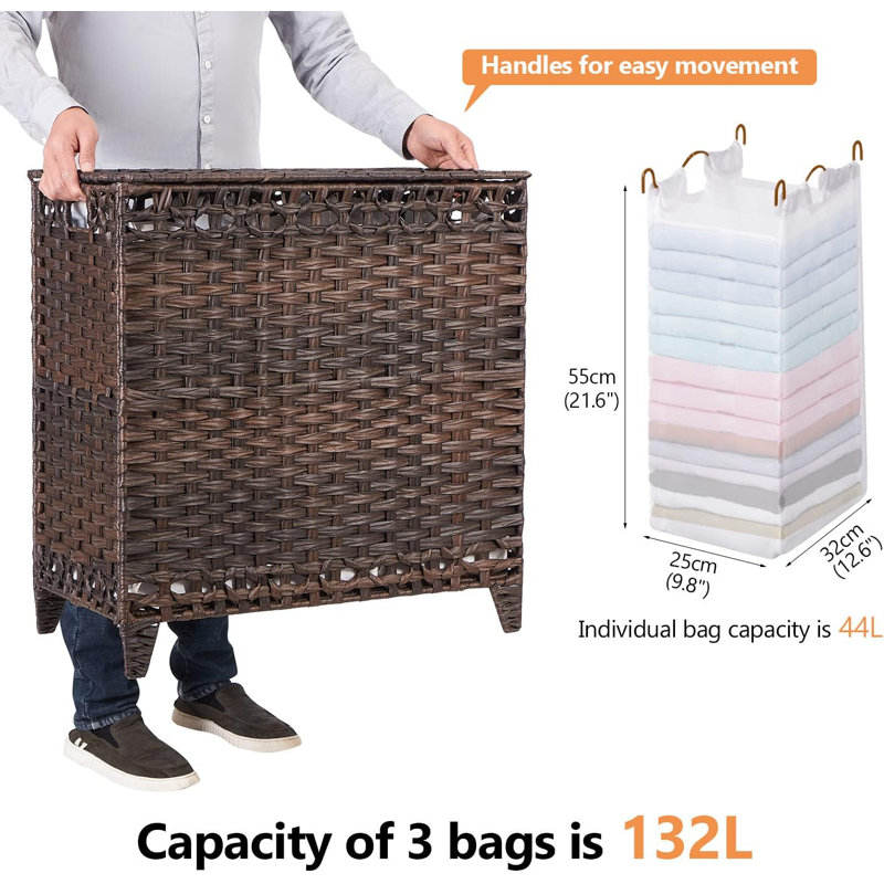 Removable Padded Laundry Basket