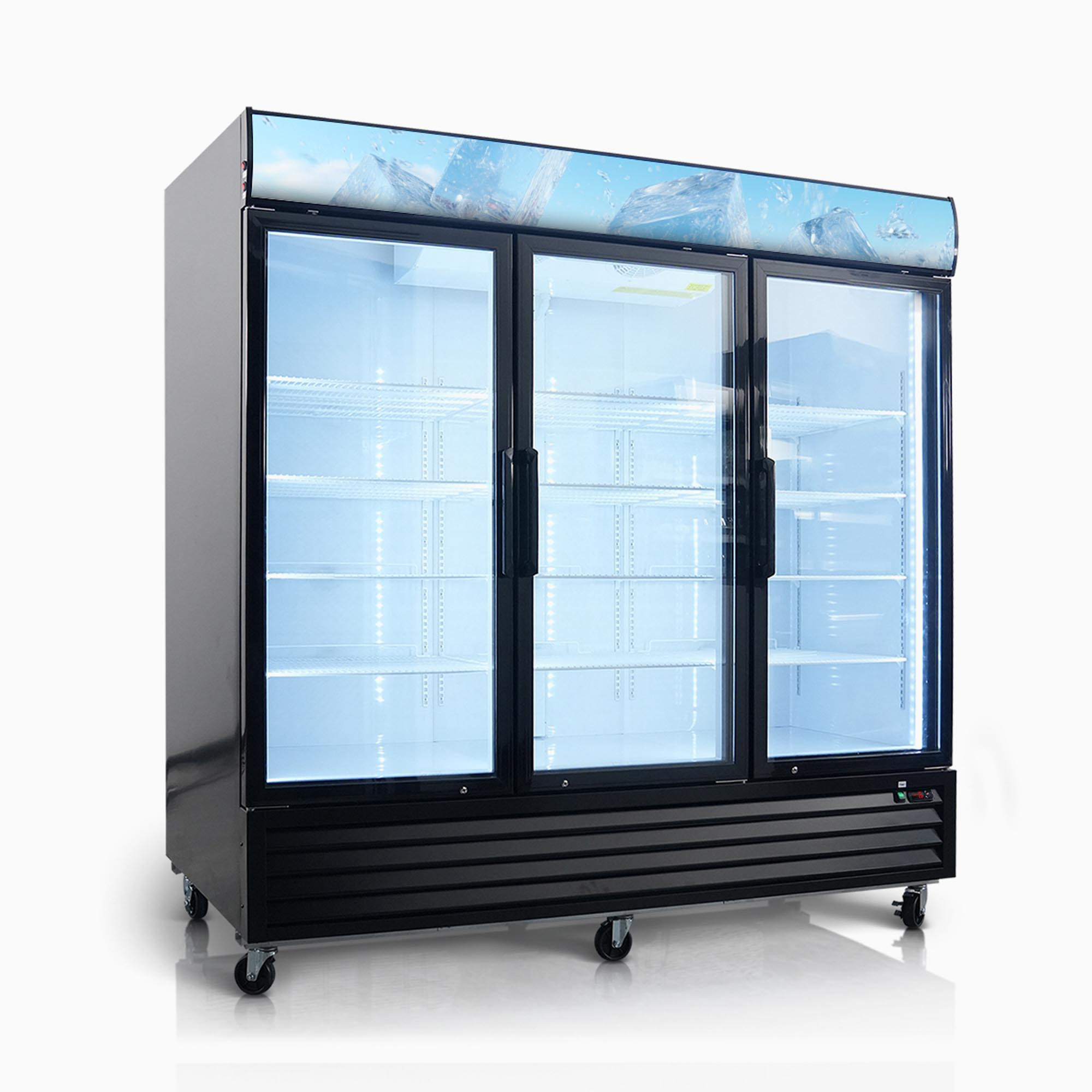 stilora Glass Door Merchandiser Freezer 70 Cu.Ft Swing Door Commercial ...