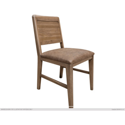 Chaise de salle à manger rembourrée en bois