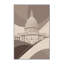 Tapis moderne gris Owan Us Capitol lavable à la machine - reliure grise-441834098
