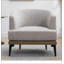 Fauteuil demi-tonneau moderne avec accoudoirs rembourrés-290685163