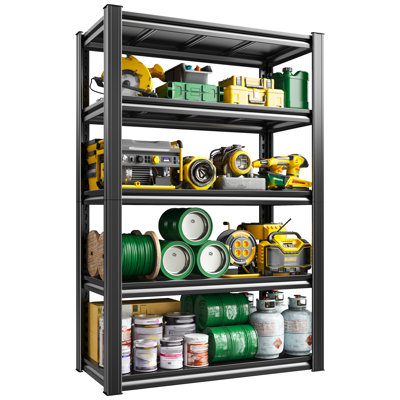 Makaylin Storage Shelves, 5-Tiers Adjustabel Garage Shelving Unit for Storage, Basement, Warehouse