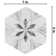 Classico Bardiglio Hex 7" x 8" Porcelain Patterned Wall & Floor Tile