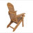 Lounge Chair Teak Wood Color, Suitable For All Seasons: Outdoor Lounge Chair, Made Of Sturdy HIPS Material, Equipped With 304 Stainless Steel Accessories.-48820976