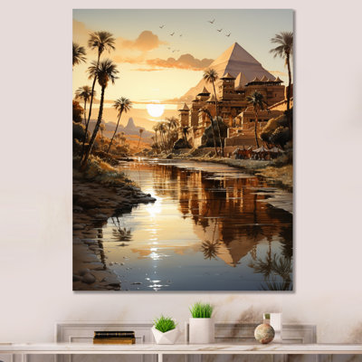 Pyramides égyptiennes égyptiennes III sur toile