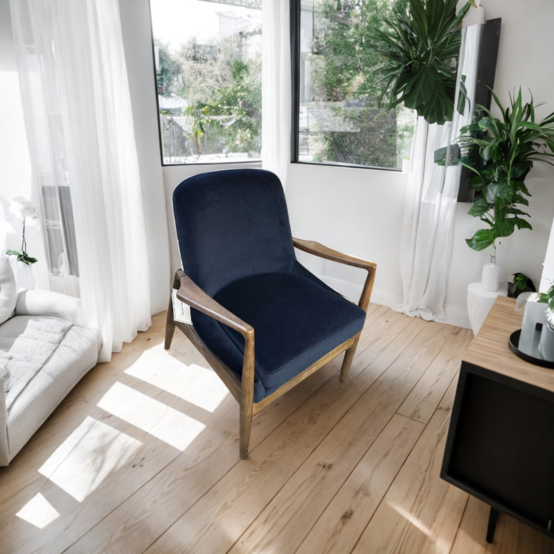 Fauteuil Abnel de 26,5 po de largeur en velours
