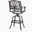 Tabouret pivotant en fonte d'aluminium