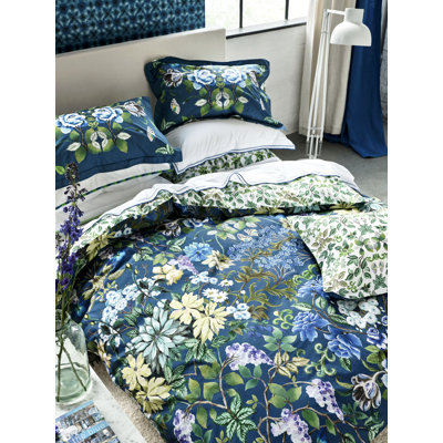Designers Guild Elenora Indigo Blue 200 Thread Count Bedset