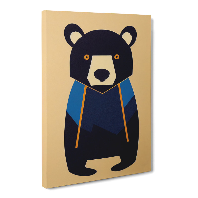 Bear - Wrapped Canvas, 50cm H x 35cm W x 3cm D
