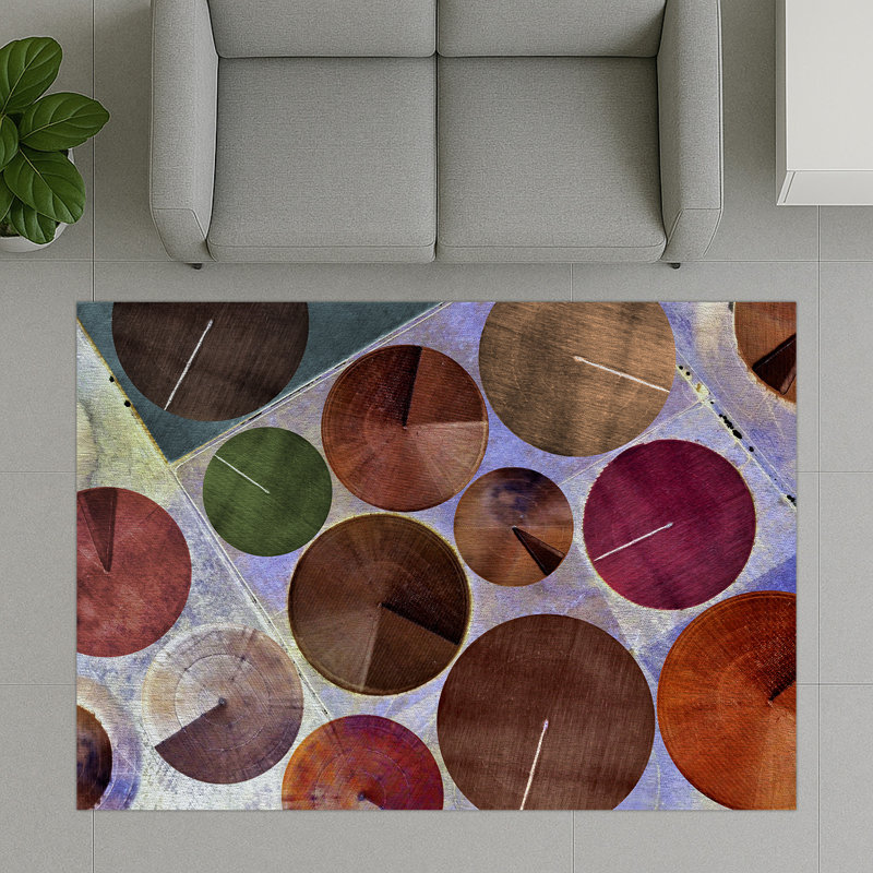 Geometric Shapes Area Rug, Rectangle 140 x 200 cm