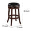 Tabouret pivotant en bois massif-69426729-69426728