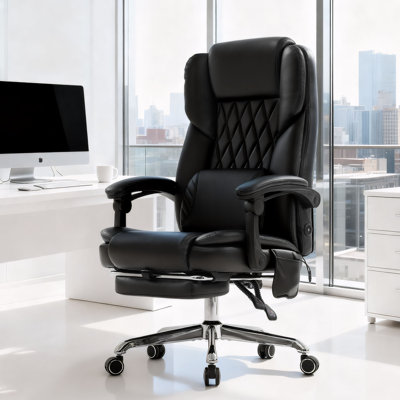 Modern Upholstered Swivel Executive Office Chair by Latitude Run