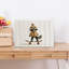 Playful Raccoon Skater Contemporary Forest Wall Art Print by Mathieu - Wrapped Canvas Print-1141963264