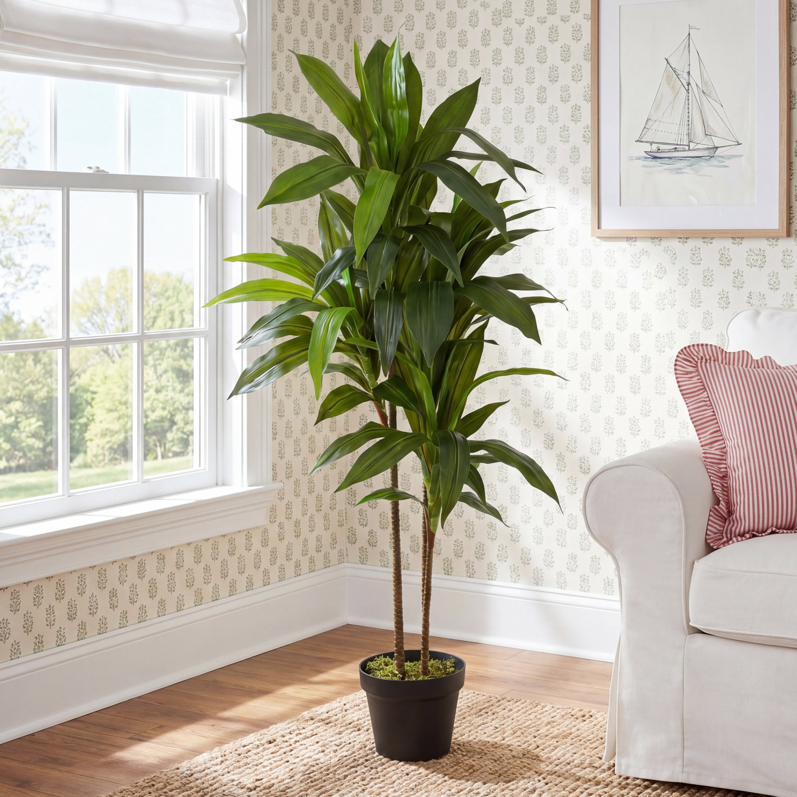 Larson 48'' Faux Dracaena Tree in Planter