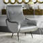 Dakota Velvet Retro Mid Century Accent Chair-33012609