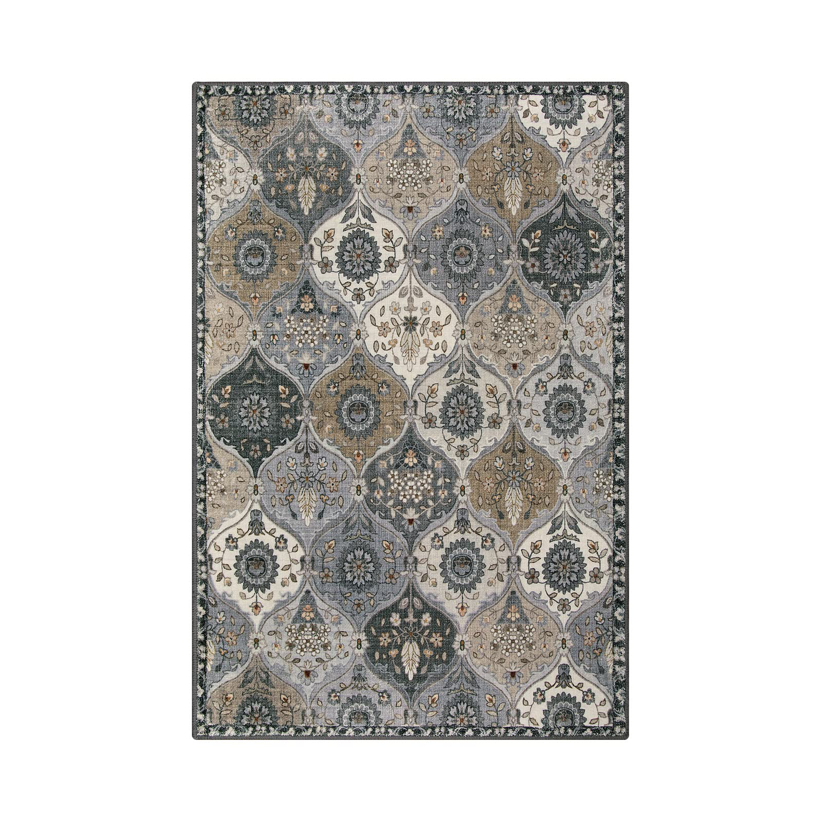 Bungalow Rose Rectangle Sarianna Rectangle 2' X 3' Area Rug with Non ...