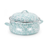 Swirl 4 Qt. Porcelain Oval Dutch Oven with Lid