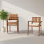 Chaise de patio empilable en bois
