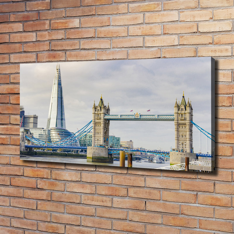 River Thames London - No Frame Print on Canvas