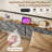 Twin Daybed with Trundle Bed, Bed Frame With  Charging Station,LED Lights And Storage Pockets-1800164161
