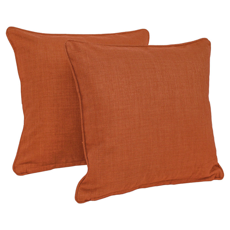 Menzies Outdoor Reversible Throw Pillow, Cinnamon