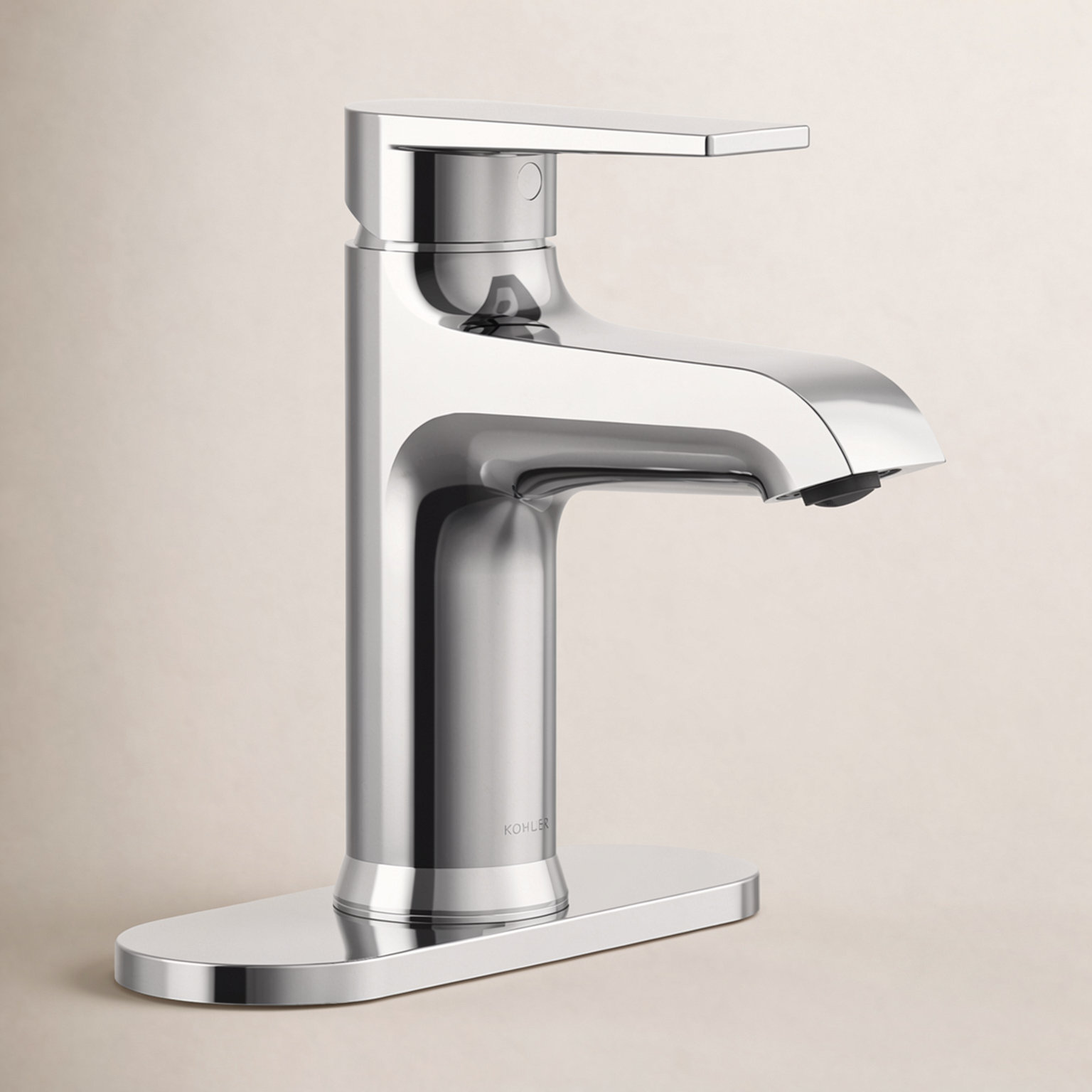Hint Single-Handle Bathroom Faucet with Drain, Polished Chrome