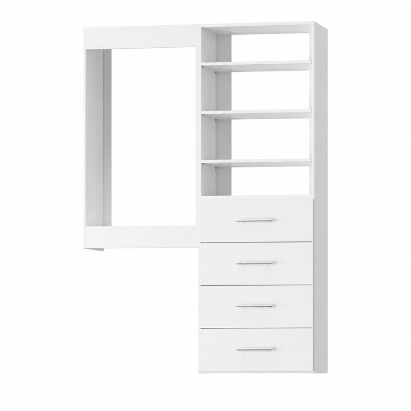 Système de garde-robe modulaire, conception polyvalente et personnalisable pour un rangement et une organisation efficaces