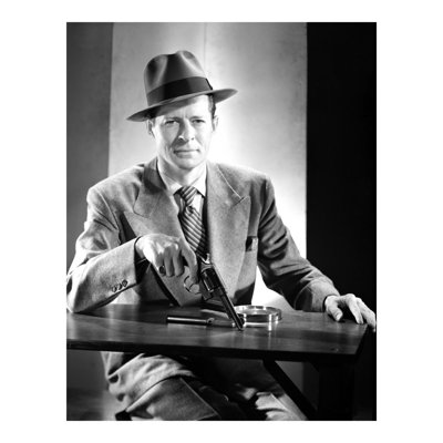 Portrait of Morgan Conway in Dick Tracy  Unframed Photograph