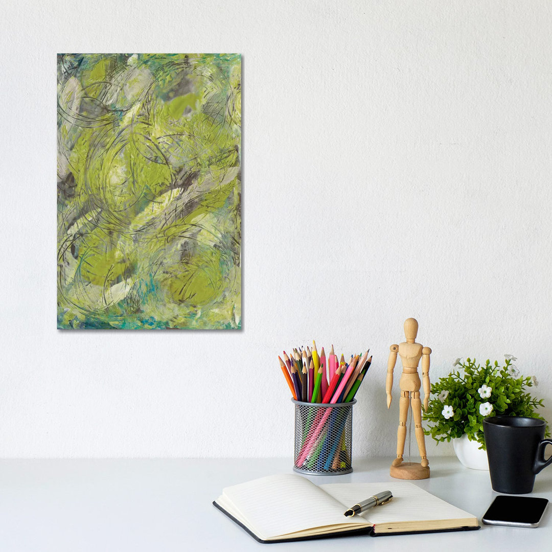Citron Circuit II by J. Holland - Wrapped Canvas Gallery-Wrapped Canvas Giclée