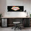 Close-up of a welcome sign Las Vegas Nevada USA 1 Piece Wrapped Canvas Panoramic Wall Art-917051551