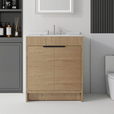 Meuble-lavabo autoportant avec lavabo