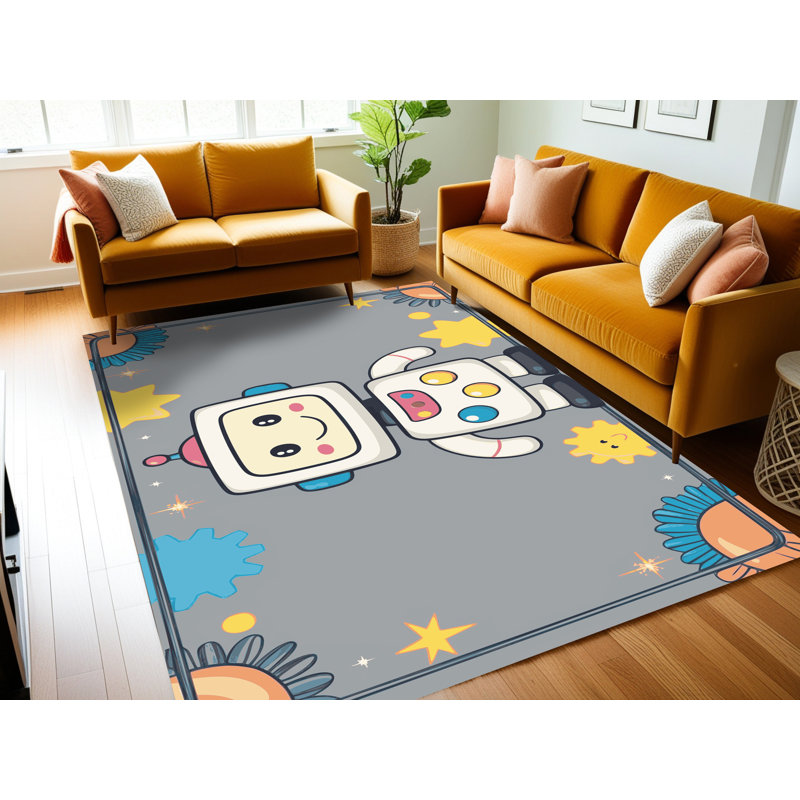 Tapis pour enfants East Urban Home, Rectangulaire 7 pi x 10 pi
