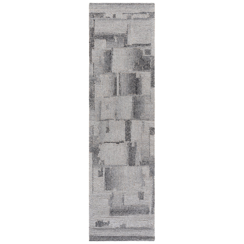 Harvest Hand Tufted Wool Abstract Indoor Rug, Runner 2'3" x 9'