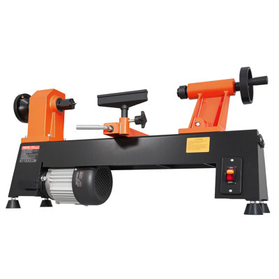 Wood Lathe 1/2 HP 10" x 18" Benchtop Wood Lathe Machine 5 Speeds, 780/1320/1920/2640/3840 RPM, with Tool Rest, Wrenches, Feet, Heavy Duty, for Beginners DIY Enthusiasts Woodworking, Woodturning