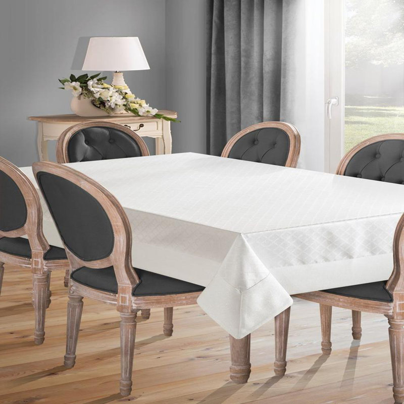Klara Tablecloth 2 150X300 Cm Cream, White, 150cm W x 260cm L