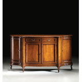 74" Sideboard 2 Drawer Walnut Sideboard